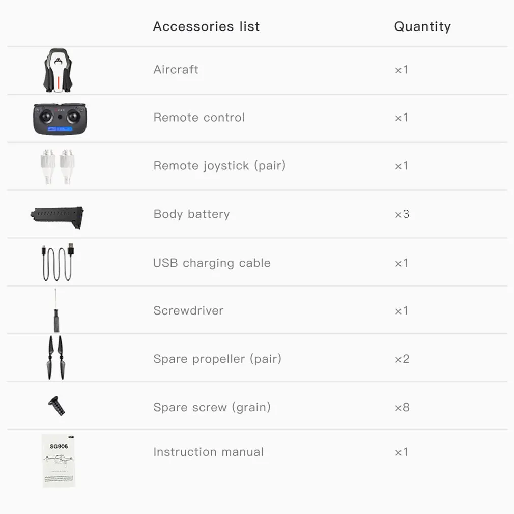  SG906 GPS 5G WIFI FPV RC Drone 4K Brushless Selfie Drones with Camera HD RC Quadcopter Foldable Dro