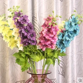 

Single European Delphinium Simulation Bouquet Fake dried flowers Living room decoration flowers Landing squid