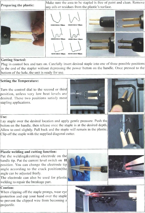 Новинка пластиковые сварочный аппарат для PDR пластика с сварщик штапельного горячей степлер
