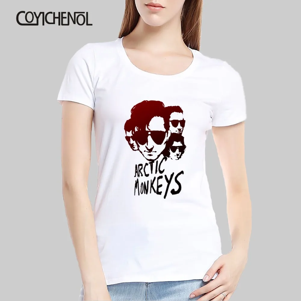 Arctic Monkeys oversized customize tshirt woman plus size solid color o-neck tee cute 6xl ladies kawaii short sleeves top | Женская