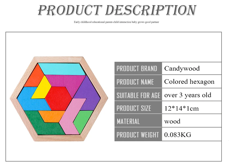 Candywood Детские деревянные игрушки интеллектуал пазл геометрическая форма Пазлы детские развивающие игрушки для мальчиков
