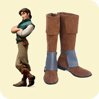 

Tangled Rapunzel Flynn Ryder Prince Cosplay Shoes Boots Halloween Carnival Cosplay Costume Accessories For Men