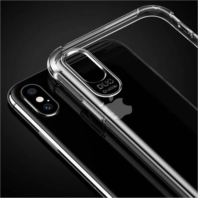 Датчик подушки безопасности для Apple XR Xs max iPhone8 анти капля Прозрачный 6/6s/plus силикон