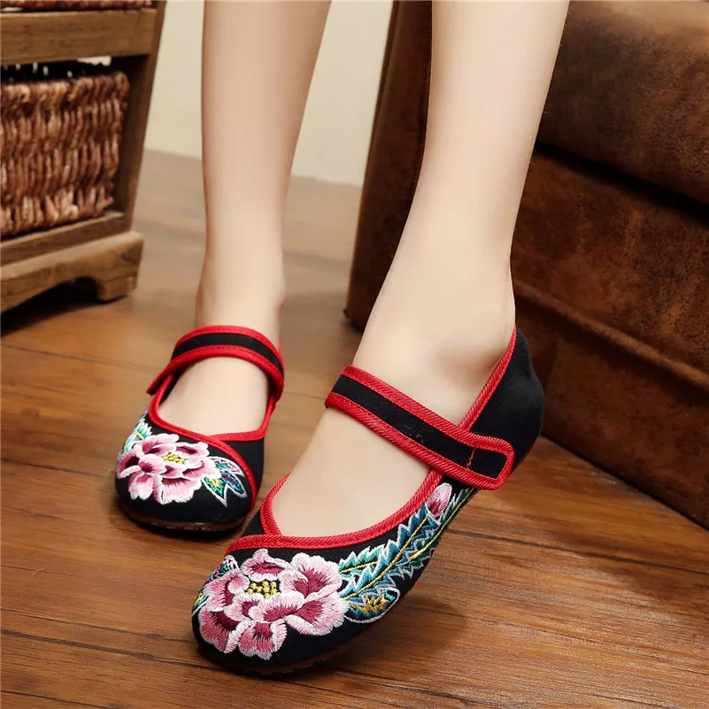plum colored flat shoes