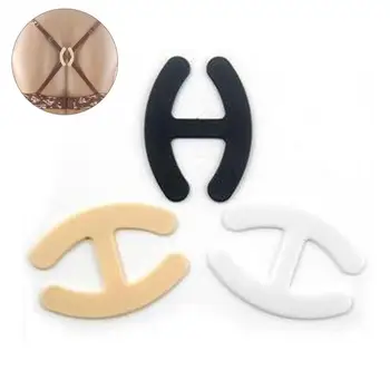 

10pcs Cheap Women's Push Up Cleavage Control Invisible Bra Strap Belt Clip Buckle Non-slip Buckle