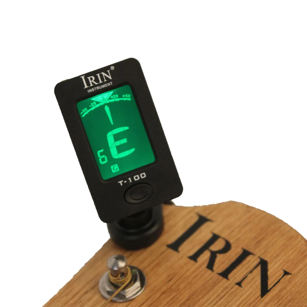 

IRIN T-100 Tuner Chromatic Clip-On Digital Tuner for Acoustic Plastic Guitar Bass Violin Ukulele battery 30 Drop shipping.