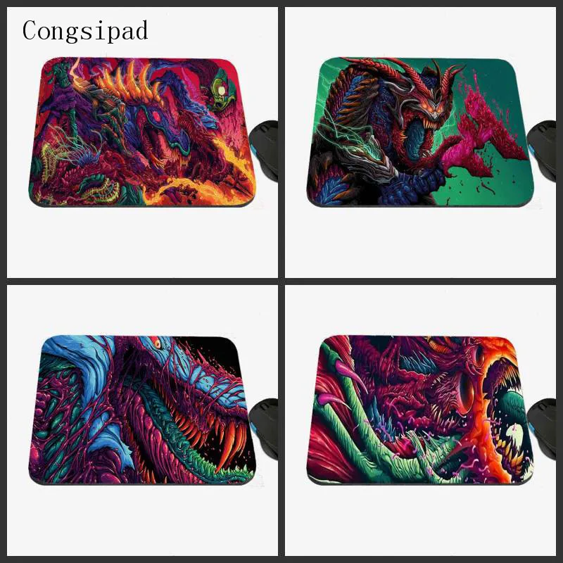 Congsipad Shop Hot Computer Game Table Pad CSGO Counter Strike Color Monster Photo Print Rubber Rectangle Mouse Pad PC Desk  Pad