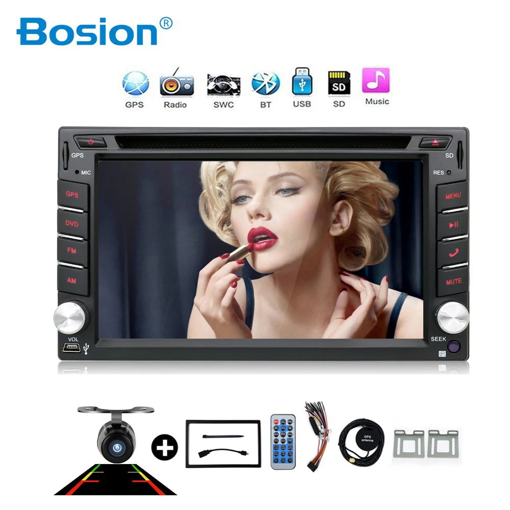 2 din universal с автомобильное радио DVD плеер gps навигации Bluetooth одновременное