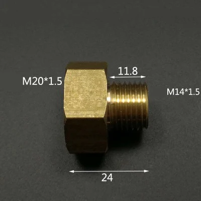 M10 M14 M16 M20 метрические мама-папа резьбовое соединение латунные фитинги для труб переходник соединитель для топливного газа вода - Color: NO7