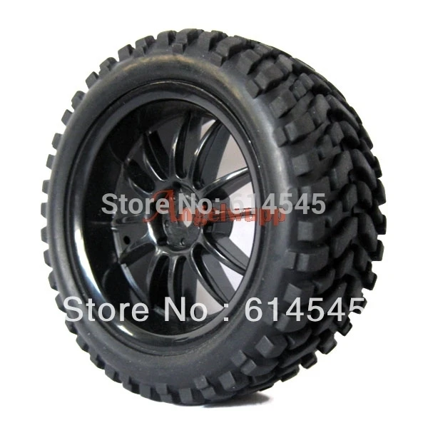 Cheap 4PCS RC Pull Rally 1/10 Car On Road 1/16 Off-Road Wheel Rim & Tyres Tires 6031-7004