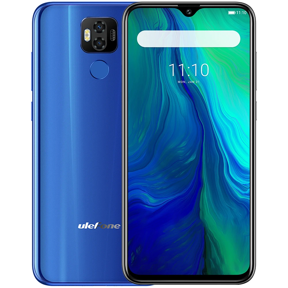Смартфон Ulefone power 6 4G 3 ''Android 9 0 Helio P35 Восьмиядерный 2 ГГц 4 Гб ОЗУ 64 ПЗУ 16.0MP + 2.0MP 6350