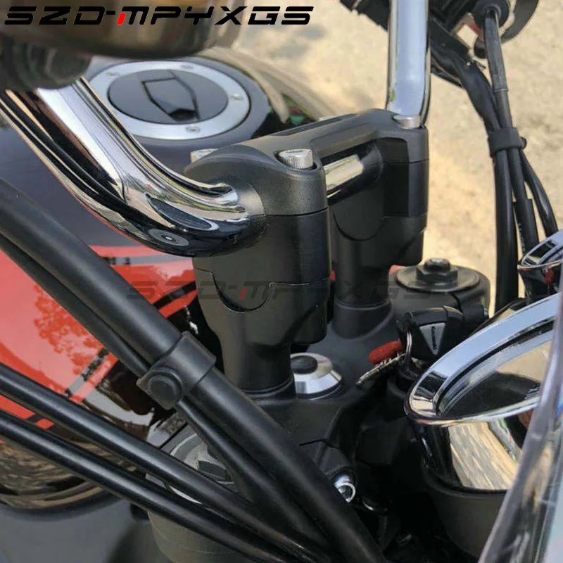 

2018 New For KAWASAKI Z900 Machining Handlebar Risers Bar Clamp Extend Adapter With Bolts Z900
