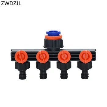 

2pcs Garden water pipe 4 way splitter 4 Way Tap Garden tap splitter Female 1/2 3/4 1 inch Quick connector Adapter
