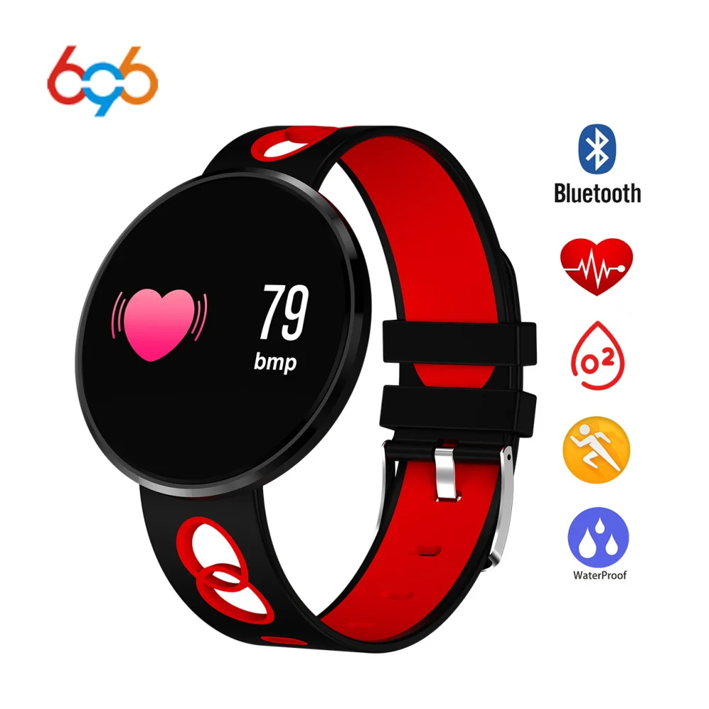 

696 Waterproof Smart bracelet CF006H Bracelet Sport Wristband Fitness Tracker Heart Rate Blood Pressure Smartwatch for Apple ios