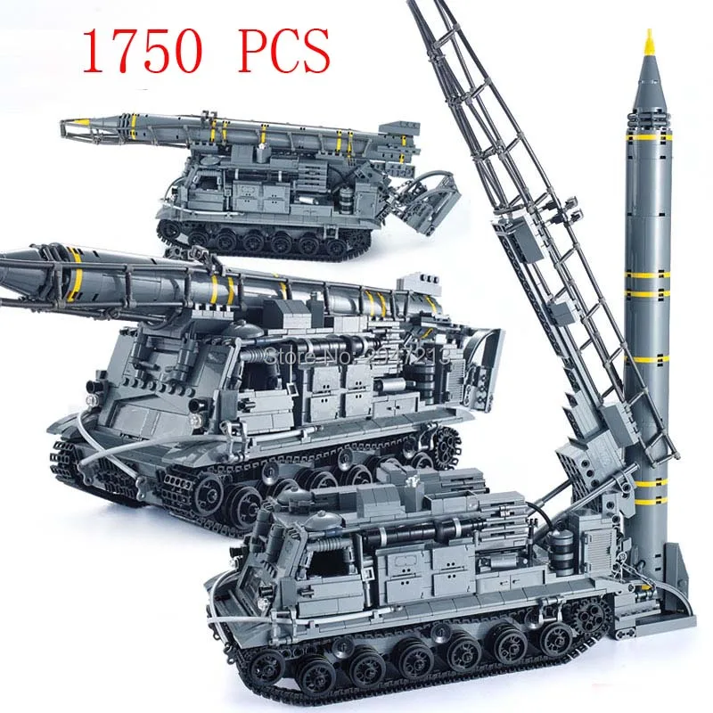 

hot compatible LegoINGlys military Building blocks Soviet Union missile tank weapon Army figures brick toys for children gift