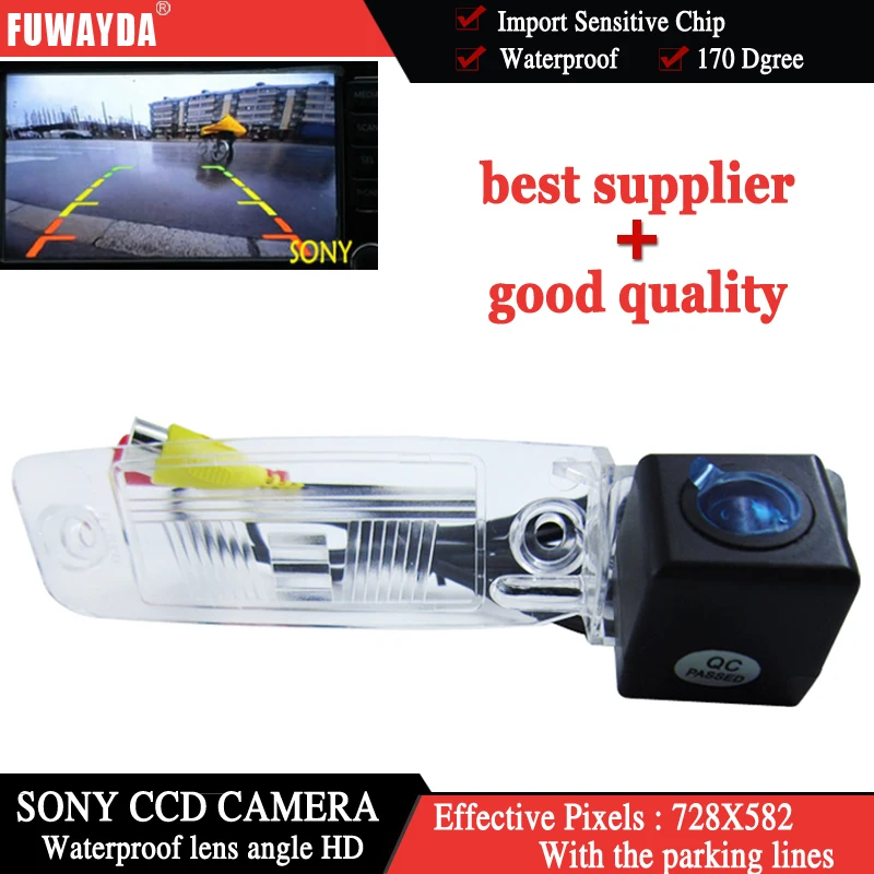 

FUWAYDA SONY CCD Chip Sensor Car Rear View Reverse Backup PARKING CAMERA for KIA SPORTAGE R 2010-2014 With Guide Line WATERPROOF