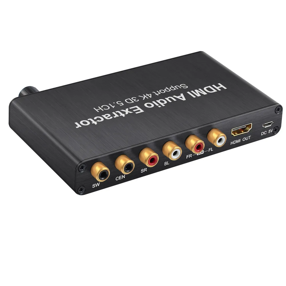 Аудиоэкстрактор Neoteck HDMI с поддержкой 5 1ch 4K 3D DAC регулировкой громкости на