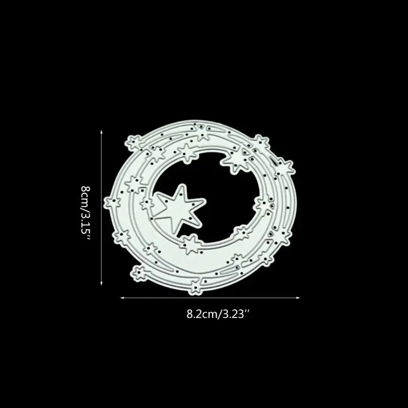 

Star Circle DIY Metal Cutting Dies Stencil Scrapbooking Photo Album Stamp Paper Card Crafts Decor