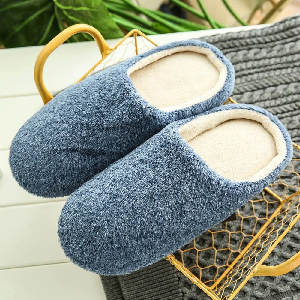 

Slipper women solid Bottom Soft Home Slippers Warm Cotton Shoes Women Indoor Slippers Slip-On Shoes for Bedroom House hot sale