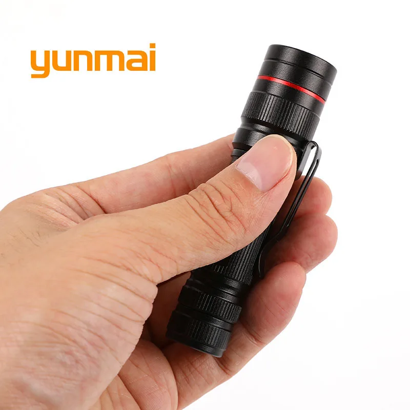 

yunmai Portable Mini Pocket Penlight XPE-R3 LED Flashlight Torch working inspection Light 3 Modes Outdoor Camping Lighting