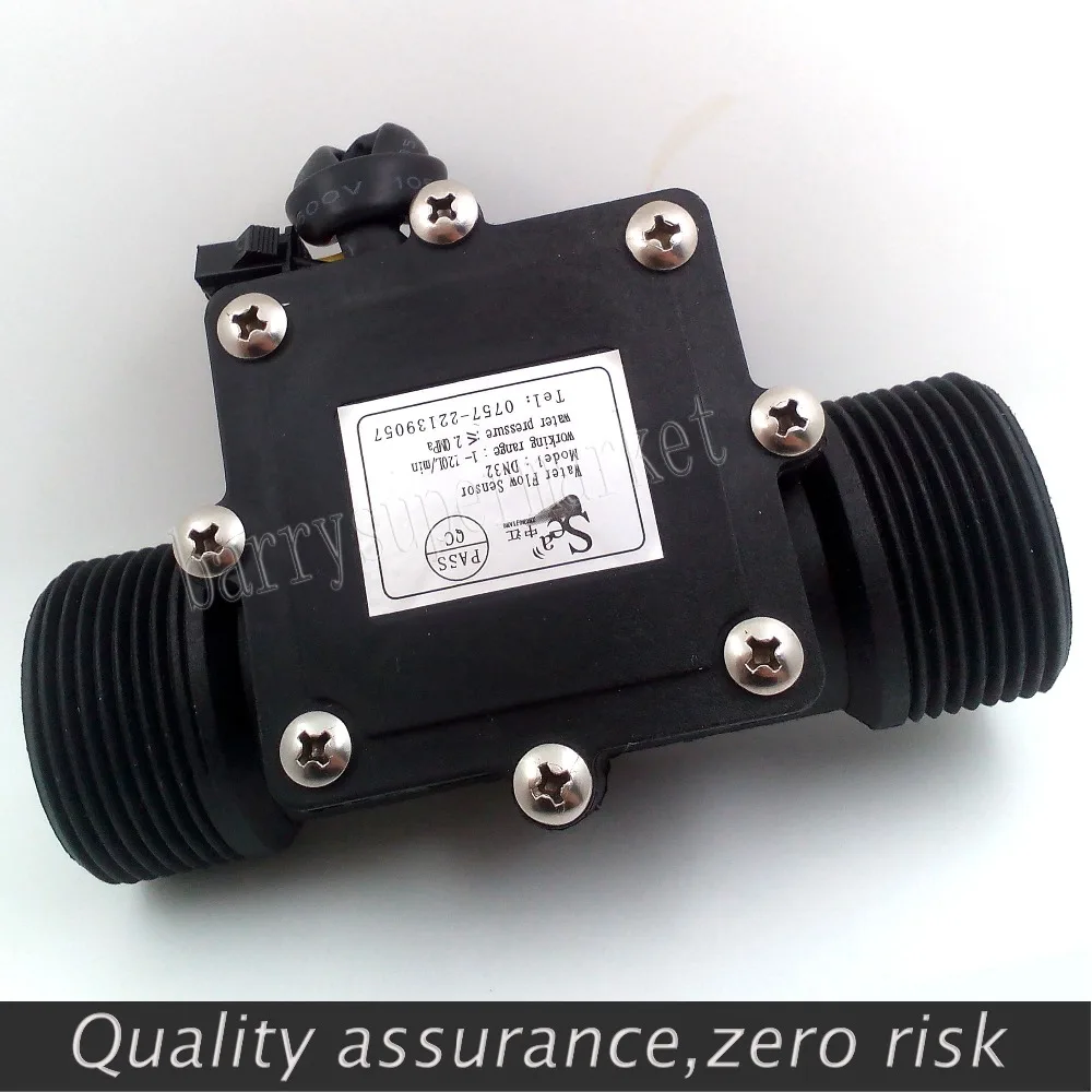 30 шт. расходомер воды расходомер зал сенсор переключатель счетчик индикатор измерителя топлива caudalimetro расходомер DN32 G1-1/" 1-120л/мин