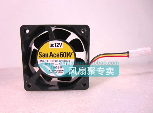 

The original SANYO 9WP0612H4D01 6cm 60*60*25 12v0.11A three lines radiating fan waterproof