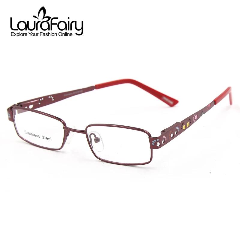 Laura Fairy Cute Colorful Pattern Printing Kids Girl Eyeglasses
