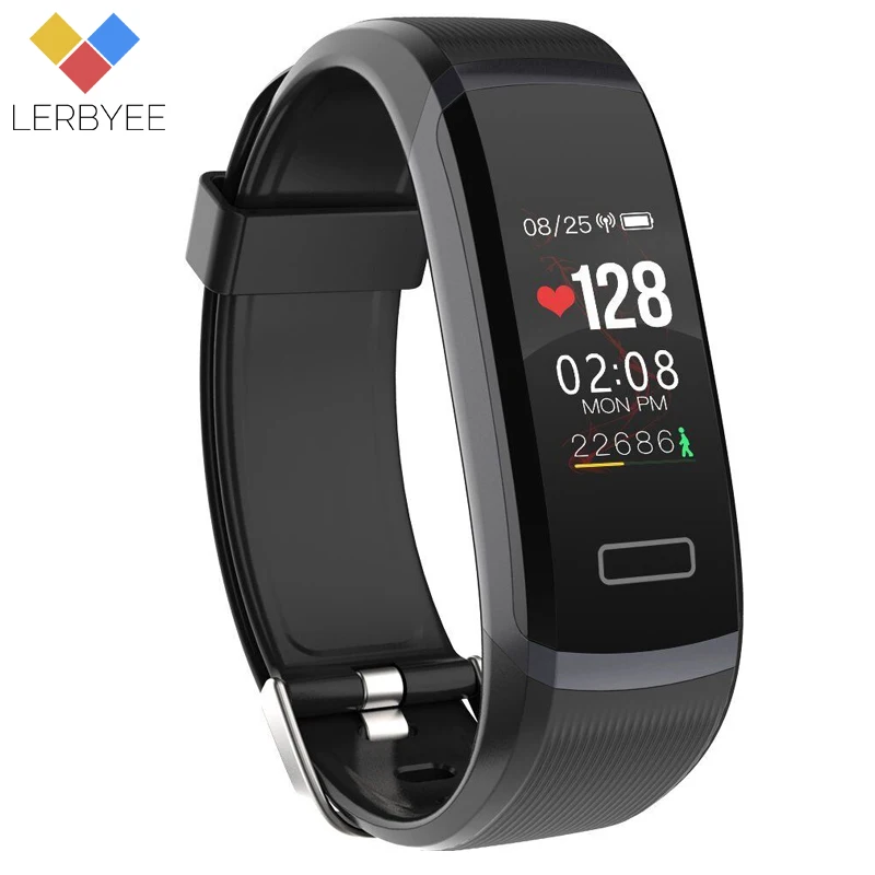 

LERBYEE Color Screen Smart Bracelet GT101 Waterproof Heart Rate Monitor Fitness Tracker Bluetooth Smart Watch Call Reminder New