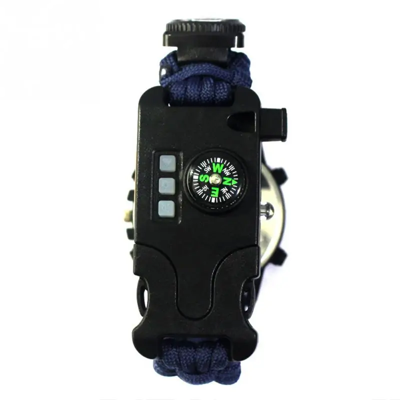 EDC тактический мульти Открытый Кемпинг выживания браслет часы Спасательный веревка Паракорд оборудование инструменты комплект