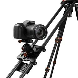 Новые 100 см/40 "углеродного волокна четыре подшипник видео глайдтрек стабилизатор Системы для DSLR Камера видеокамера супер свет DHL