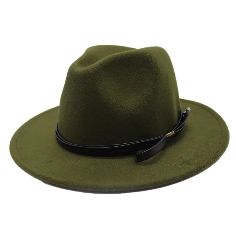 

oZyc Brand Winter Autumn Imitation Woolen Women Men Ladies Fedoras Top Jazz Hat European American Round Caps Bowler Hats