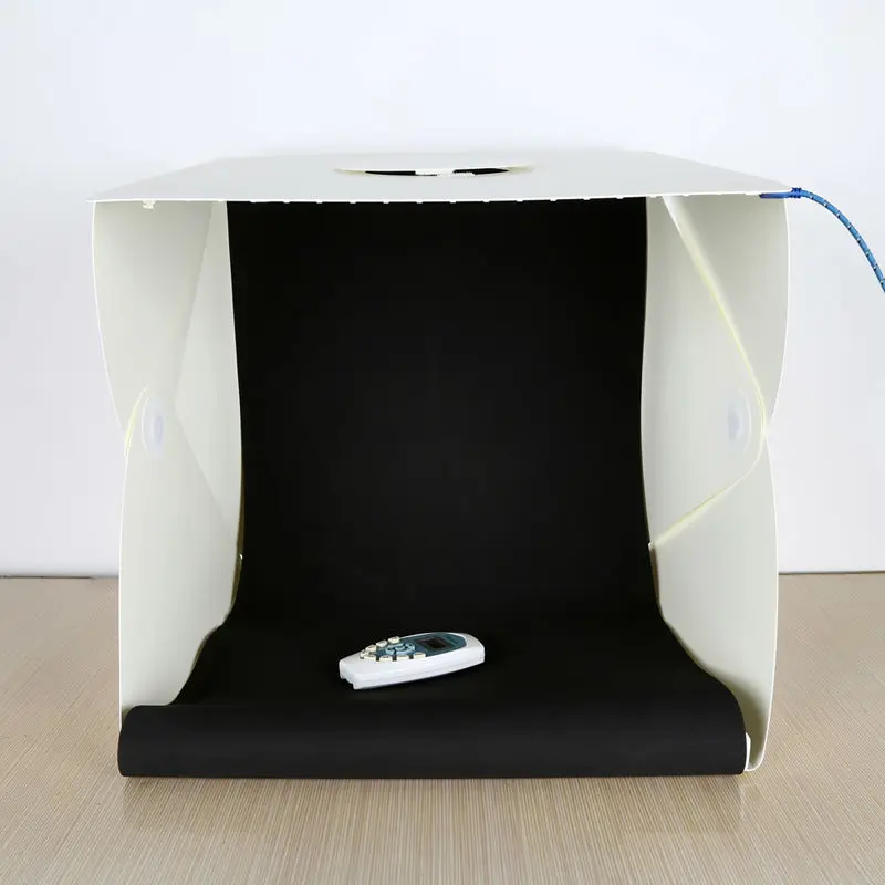 40CM Foldable Photography Studio Lightbox LED Portable Desktop Studio For Smartphone For Canon Nikon Sony DSLR Camera