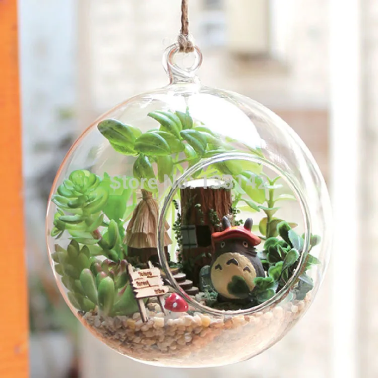 B010 Diy кукольный домик мини стеклянный шар деревянный миниатюрный игрушка