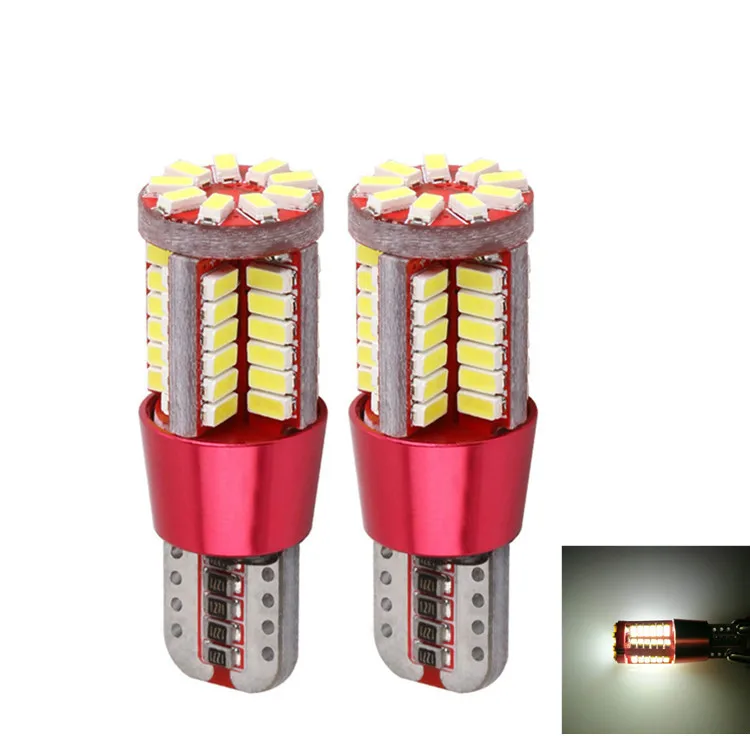 

10pcs T10 led 168 w5w super bright 57 SMD 3014 LED 57smd CANBUS NO Error Auto Wedge marker Light bulb Car Clearance lamp 12V