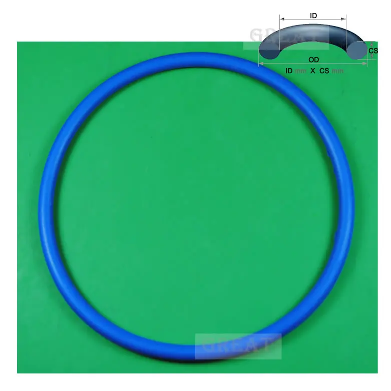 99.79X3.41 Оринг 99.79 мм ID X 3.41 CS VMQ PVMQ SILICONE ShA 70 Синий Уплотнительное кольцо кольца