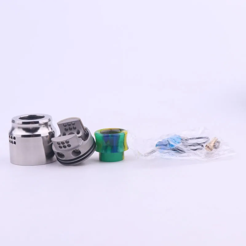 

NEW XFKM RDA A Atomizer Adjustable Airflow 24mm Atomizer vaporizer Rebuildable Dripping Super bright For 510 Mod Vaporizer
