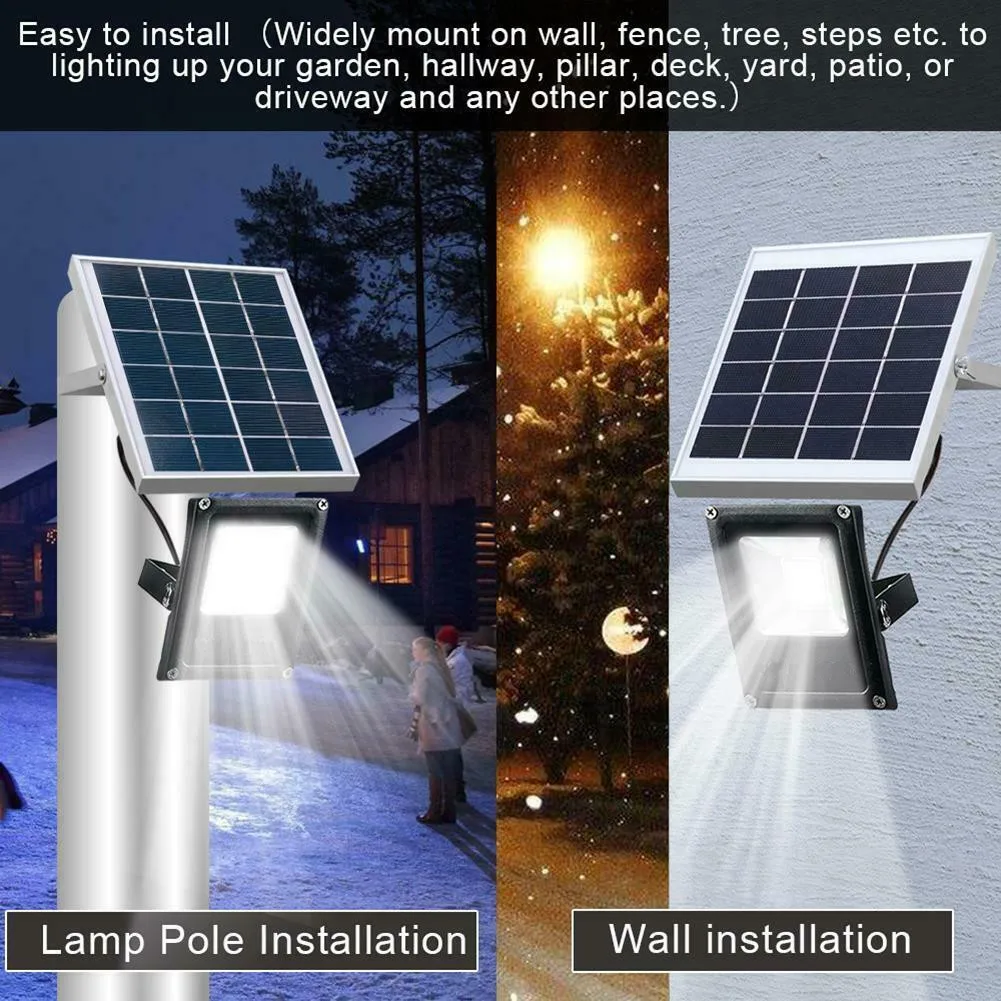 Solar Floodlights Solar Lamp 20W Remote Control + Timer + Lighting ...