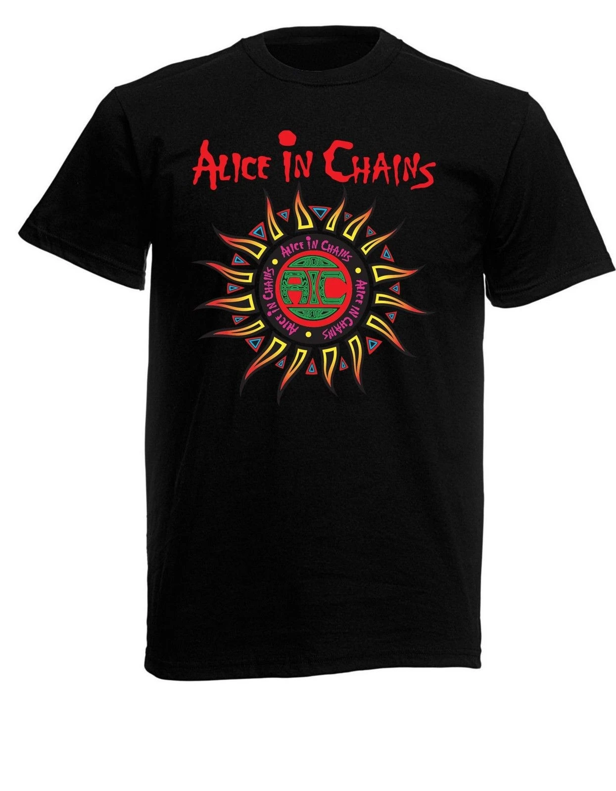 

Alice In Chains Logo Mens Black Rock T-shirt NEW Sizes S-XXXL Men Tee Shirt Tops Short Sleeve Cotton Fitness T Shirts