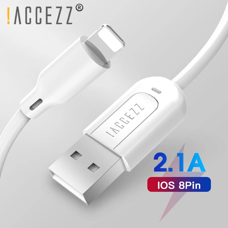 ACCEZZ USB зарядный кабель для iPhone 7 8 Plus X XR XS макс. для планшетов, быстрая зарядка, зарядное устройство, освещение данных, Длинные Короткие кабели 30 см 1 м 3 м