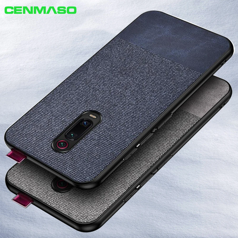 

For Xiaomi Redmi K20 Case Shockproo Back Cover Cloth Fabric Silicone Soft Edge Case For Redmi K20 Pro Note 7 Mi 8 Lite 9 SE Case