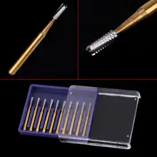 10 шт. Стоматологическая FG1957 Вольфрамовая сталь Металлическая корона режущие боры для наконечник для высокоскоростной бормашины стоматологические инструменты лабораторное оборудование