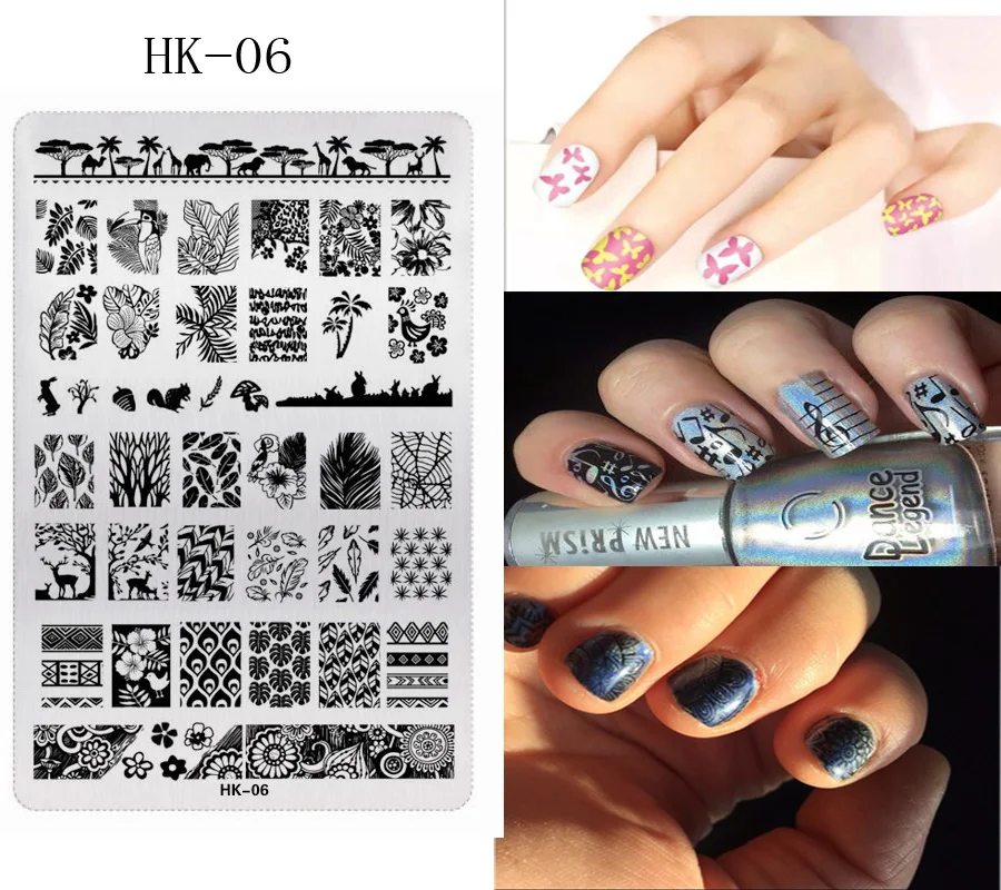 MAFANAILS Мода 1 шт. кружевной дизайн ногтей штамповочные пластины DIY Художественный