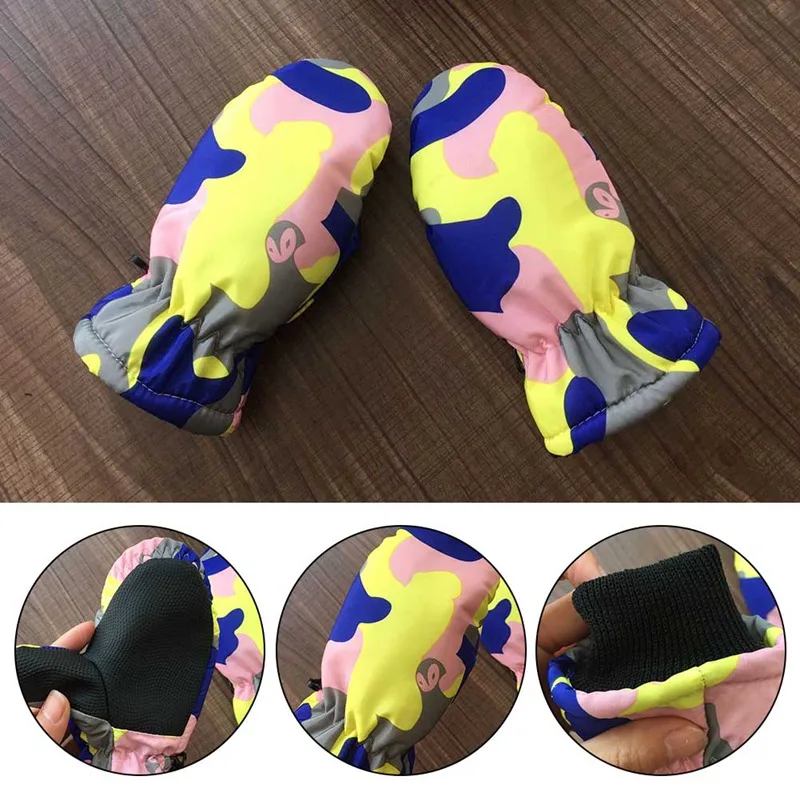 

Baby Winter Waterproof Warm Mittens Boy Girl Kids Children Outdoor Child Gloves
