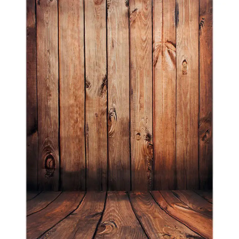 

Mayitr 1pc 5x7FT Wood Wall Floor Backdrops Lightweight Waterproof Wood Theme Vinyl Background Studio Photo Props Backdrop