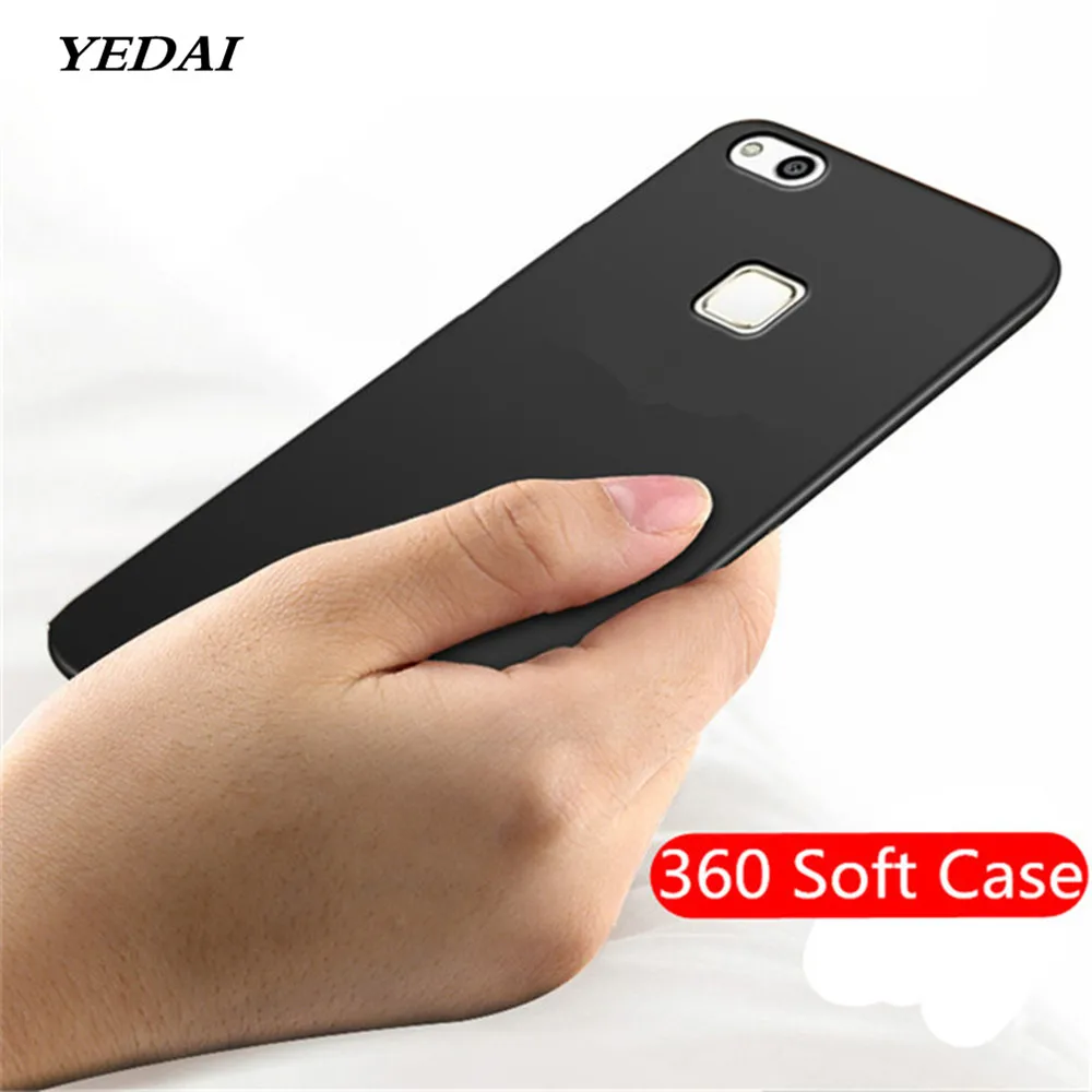

YEDAI Black Back Matte Soft Silicone Full Case For Huawei Honor 9 6X 6A Honor 6C Pro V8 Lite 7X 5C 5X V9 Play 6 Protector Shell