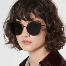 LS JOHN кошачий глаз брендовые дизайнерские женские солнцезащитные очки Роскошные сплав солнцезащитные очки классические ретро уличные очки Oculos De Sol Gafas