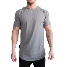 Спортивная свободная дышащая хлопковая футболка с короткими рукавами для бега, футболка для баскетбола, одежда для тренировок, Однотонная рубашка