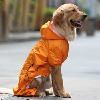 

Dog Raincoat Waterproof Rain Coat Clothes For Dogs Outdoor Walking Pets Rainy Wearing Clothing Hoodie Apparel