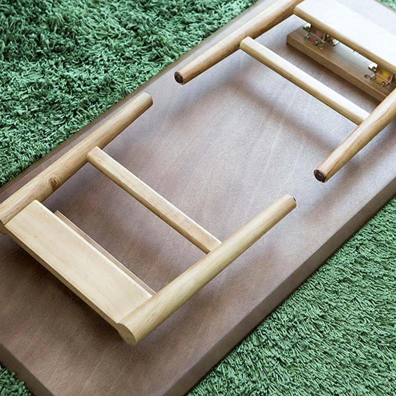 Living Room Furniture Folding Legs Contemparay Low Center Coffee Table Modern Home Wooden Console Sofa Side Table