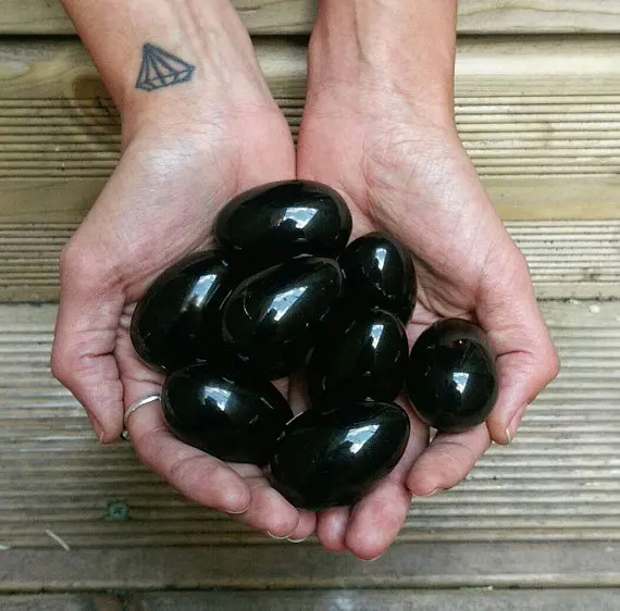 Obsidian UnDrilled Yoni Eggs, Kegel Exercise, Tantra, After Birth Care, PMS, Menopause, Medium, Shakti Egg, Self Healing, Emotional Release